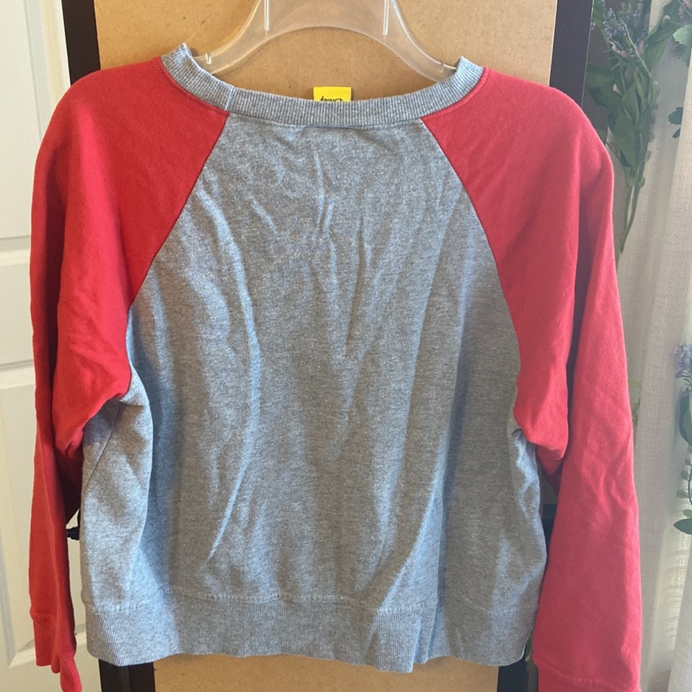NWOT XL Disney Girls Red and grey long sleeve shirt - Picture 4 of 4
